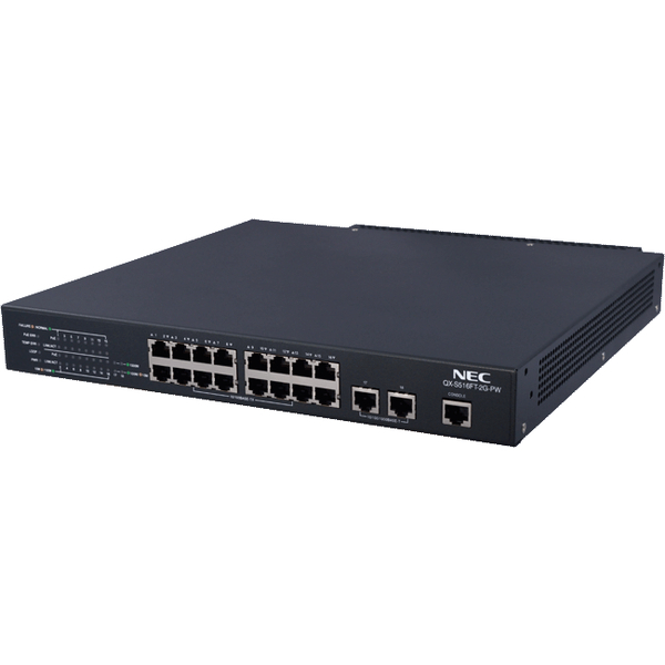 QX-S516FT-2G-PW 100Mx16p 1Gx2p レイヤ2ベーシックPoEスイッチ
