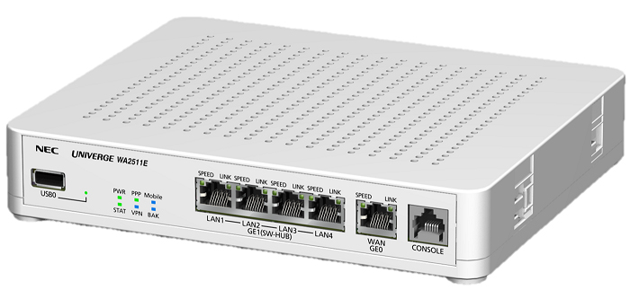 5年無償保証 ワイヤレスVPNルータ UNIVERGE WA2511E-ML02