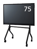 75型インタラクティブホワイトボードセットモデル/3840×2160/USB Type-C、DisplayPort、ミニD-Sub15ピン、HDMI、ステレオミニジャック/ブラック/スピーカ/本体〔3年保証〕