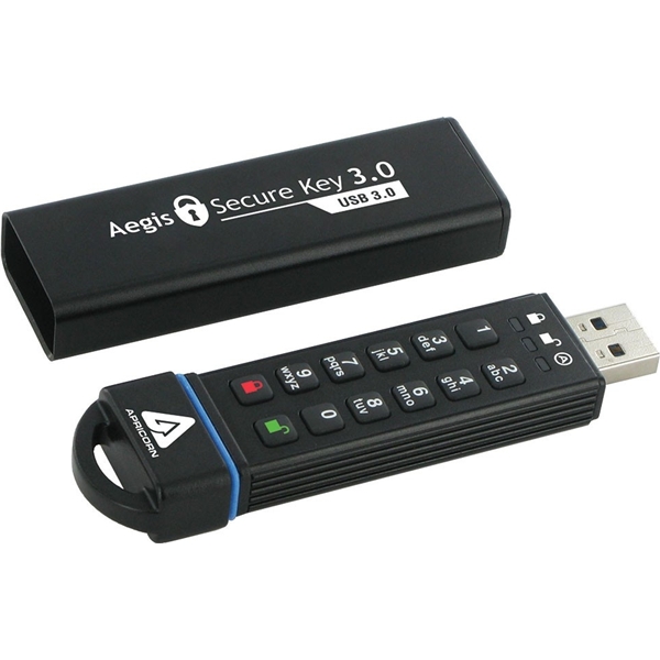 暗証番号方式USBメモリ Aegis Secure Key - USB 3.0 Flash Drive 120GB