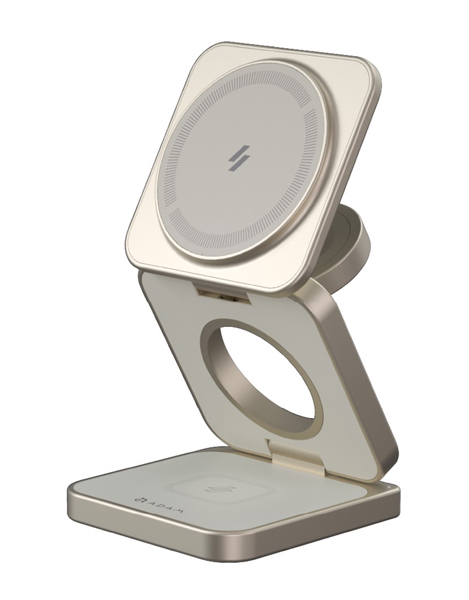 Mag 3 Pro Titanium Qi2対応3-in-1折りたたみ式トラベル充電ステーション