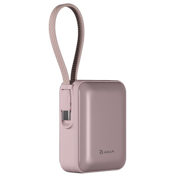 VIONTA Q Pink ケーブル内蔵型ウルトラコンパクトモバイルバッテリー 10000mAh