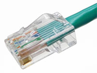 カテゴリ5e UTPケーブル 単線 ストレート 緑 日本製 65m