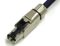 10GigE Vision対応LANケーブル ロボットSTP M12(Xコード) RJ45産業用 5m