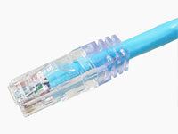 カテゴリ6A UTPケーブル 単線 ストレート配線 水色 30m
