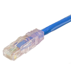 カテゴリ6 UTPケーブル 単線 ストレート 青 80m