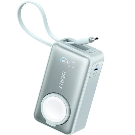 Anker MagGo Power Bank (10000mAh 35W For Apple Watch) (ミントブルー)