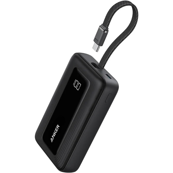 Anker Zolo Power Bank (10000mAh 30W Built-In USB-Cケーブル) ブラック