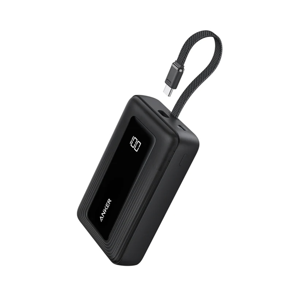 Anker Zolo Power Bank (20000mAh 45W Built-In USB-Cケーブル) ブラック