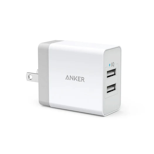Anker 24W 2ポート USB急速充電器 (ホワイト)