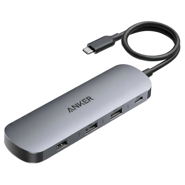 Anker Nano USB-C ハブ (8-in-1 Dual Display) グレー