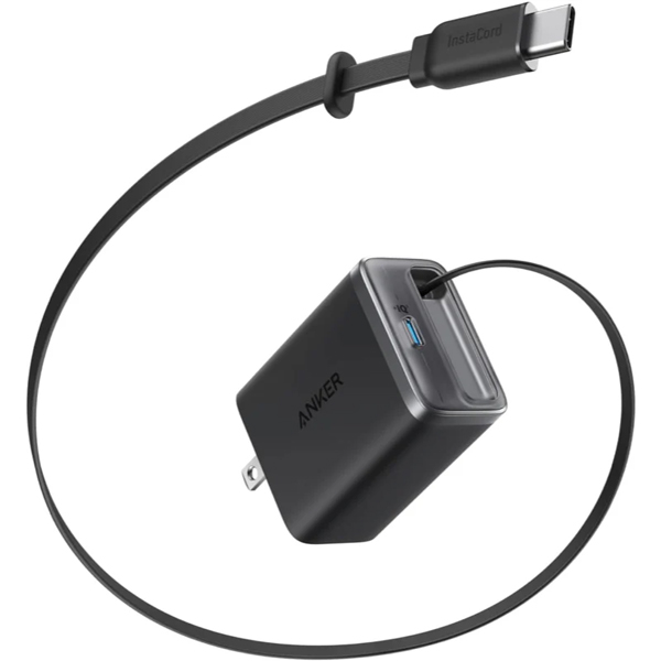 Anker Nano Charger (35W 巻取り式 USB-Cケーブル) ブラック