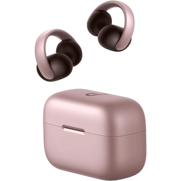Soundcore AeroClip （Bluetooth 5.4） ピンク＆ブラウン