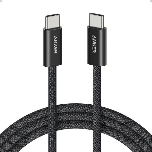 Anker Zolo USB-C & USB-C ケーブル (240W 高耐久ナイロン) 1.8m ブラック