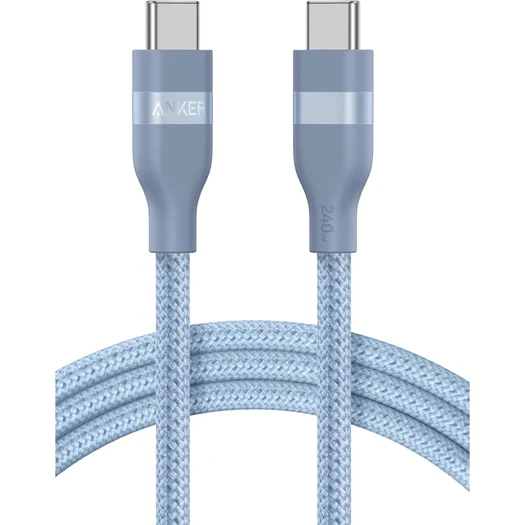 Anker USB-C & USB-C ケーブル (1.8m 240W 高耐久ナイロン) ブルー