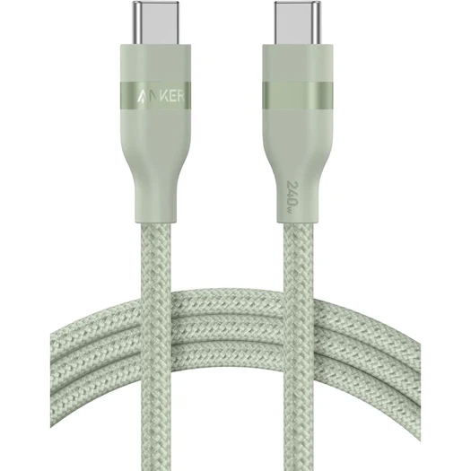 Anker USB-C & USB-C ケーブル (1.8m 240W 高耐久ナイロン) グリーン