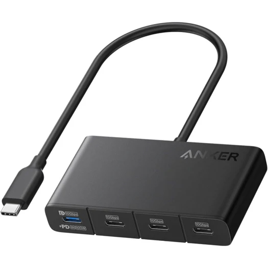 Anker USB-C ハブ (4-in-1 10Gbps) グレー