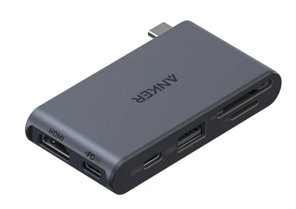 Anker Nano USB-C ハブ (6-in-1 5Gbps) ブラック