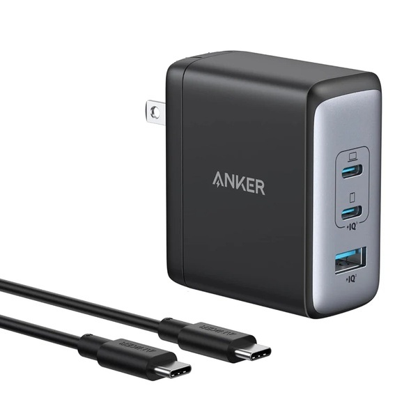 Anker 736 Charger (Nano ll 100W) with USB-C & USB-C ケーブル ブラック