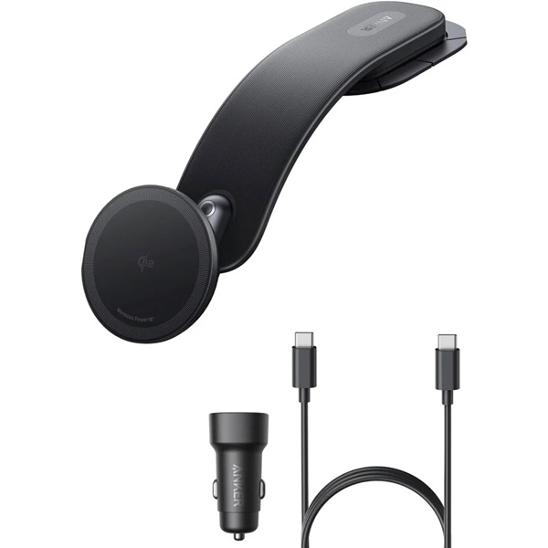 Anker Nano Wireless Charger (MagGo 着脱式パッド) with Car Charger