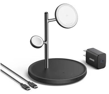 Anker MagGo Wireless Charging Station (3-in-1 Stand) ブラック