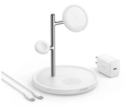 Anker MagGo Wireless Charging Station (3-in-1 Stand) ホワイト