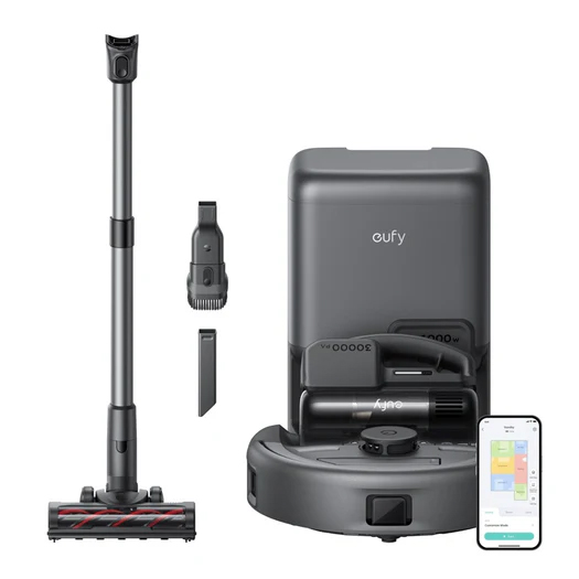Eufy (ユーフィ) Robot Vacuum 3-in-1 E20 (ロボット掃除機/スティック掃除機/ハンディクリーナー) ブラック
