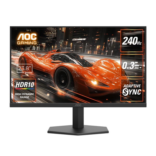 ゲーミング液晶ディスプレイ 23.8型/1920×1080/HDMI、DisplayPort/ブラック/スピーカー：なし/240Hz