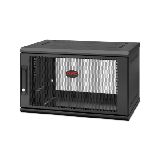 NetShelter WX 6U Single Hinged Wall-mount Enclosure 400mm Deep