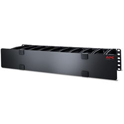 Horizontal Cable Manager、2U x 6　 Deep with Cable、Single-Sided with Cover