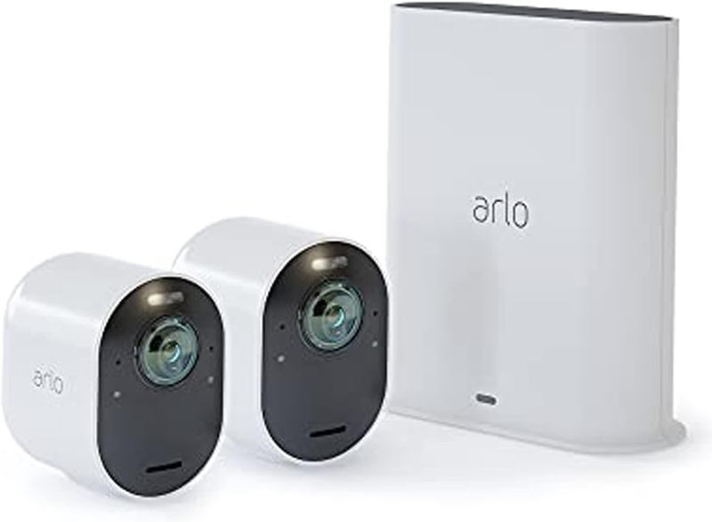 アーロ(Arlo) Ultra 2 4K屋外用 セキュリティカメラ【2台セット+スマートハブ】
