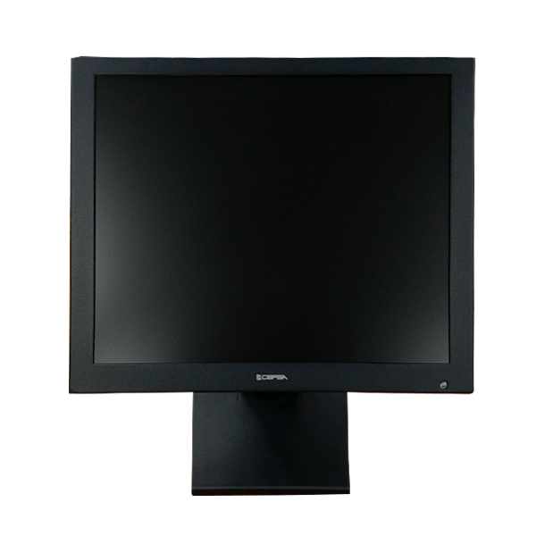 メタルキャビネット17インチ液晶監視モニター 17型/1280×1024ドット/BNC、HDMI、VGA/ブラック/スピーカー：あり/CVBS信号対応