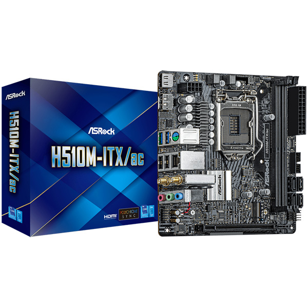 Intel 第10・11世代CPU(LGA1200)対応 H510 チップセット搭載 Mini-ATXマザーボード 2年保証 H510M-ITX/ac