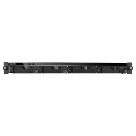 LOCKERSTOR 4RD NAS 4ベイ 1Uラックマウント Intel Atom C3538 2.1GHz クアッドコアプロセッサ搭載 8GB DDR4-2133 2 x GbE + 2 x 2.5GbE搭載 バックアップ電源 3年保証
