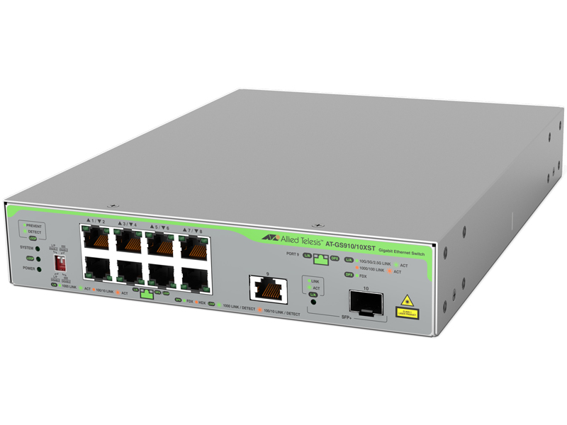 AT-GS910/10XST-N7 アカデミック レイヤー2スイッチ
