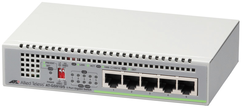 AT-GS910/5-Z7 レイヤー2スイッチ