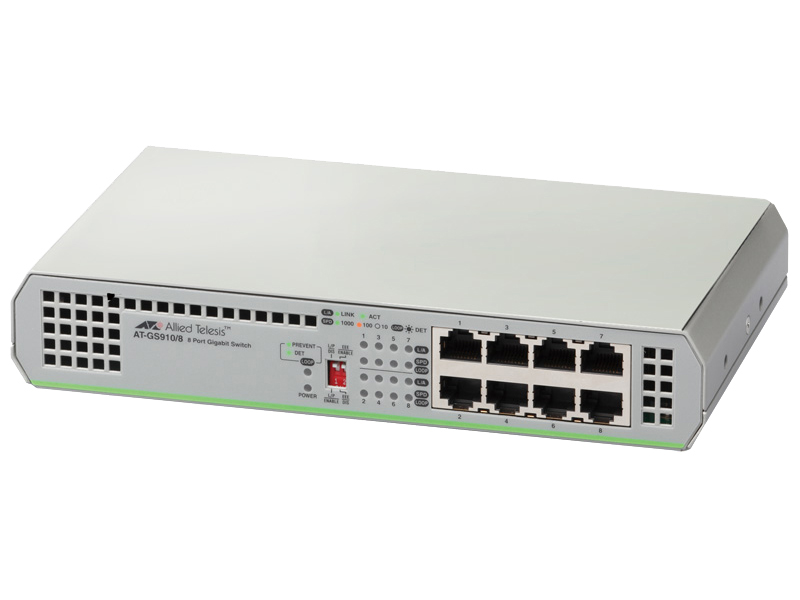 AT-GS910/8-N5 アカデミック レイヤー2スイッチ