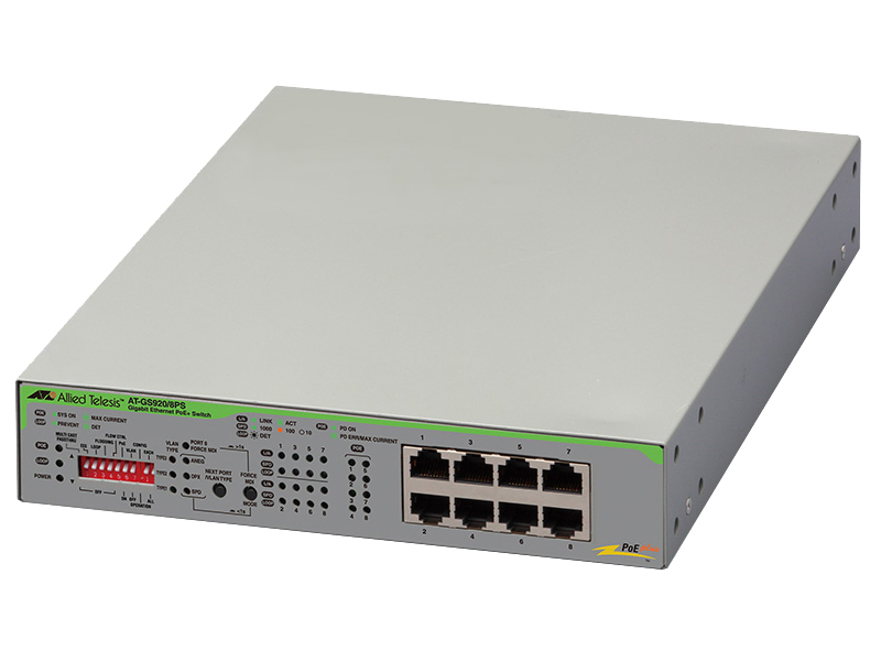 AT-GS920/8PS-N7 アカデミック PoEスイッチ