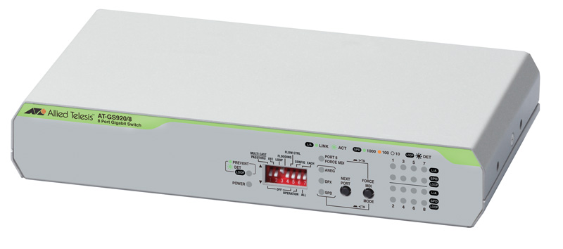 AT-GS920/8-Z5 レイヤー2スイッチ