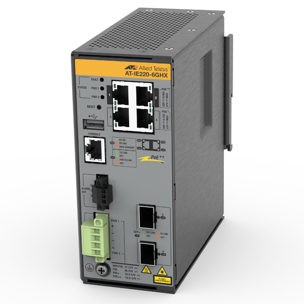AT-IE220-6GHX-Z5 PoEスイッチ