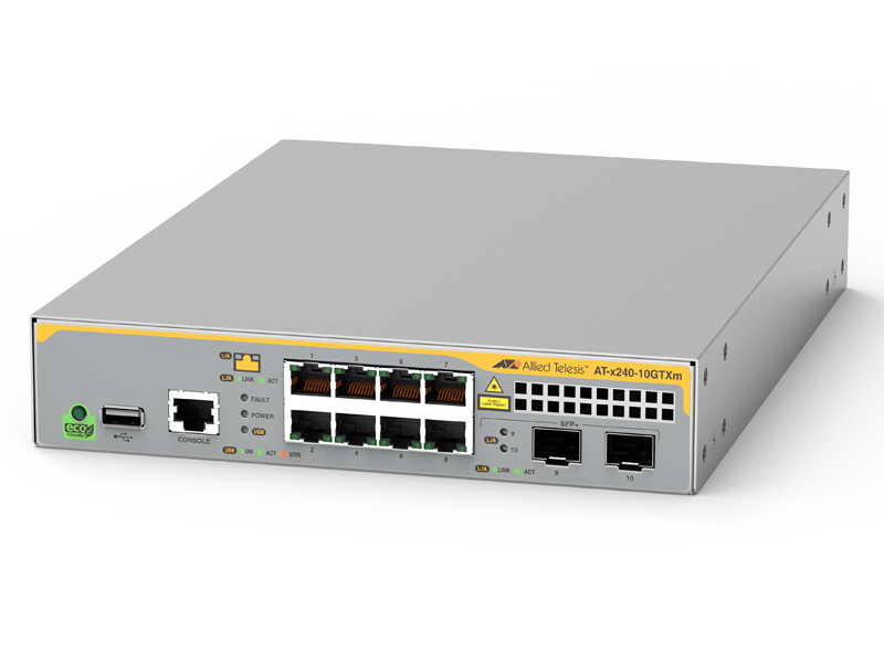 AT-x240-10GTXm-N5 アカテﾞミック レイヤー2インテリジェント・スイッチ