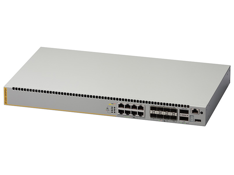 AT-x550-18XSPQm-N7 アカデミック PoEスイッチ