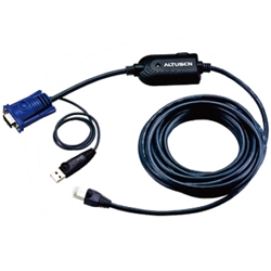 マトリックスKVMスイッチ用コンピューターモジュール（LANケーブル一体型）USBタイプ