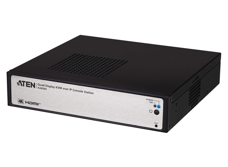 KVM over IP コンソールステーション（4Kクアッドディスプレイ対応）