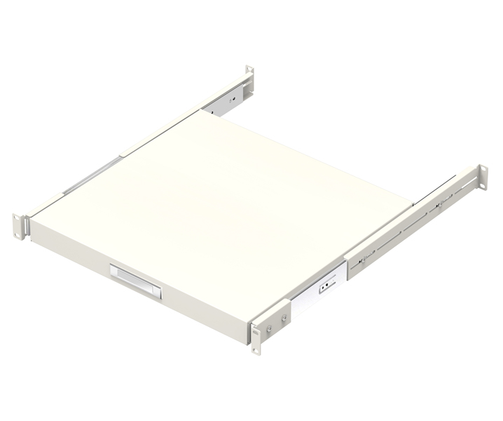 1U/型 スライド式 台板 ショートタイプ (400mm) 白