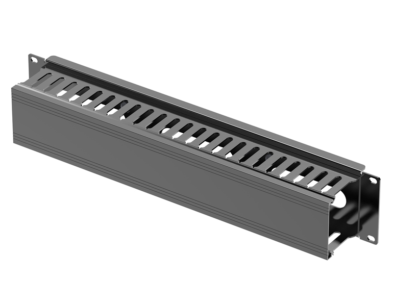 2U型ケーブルダクト 黒