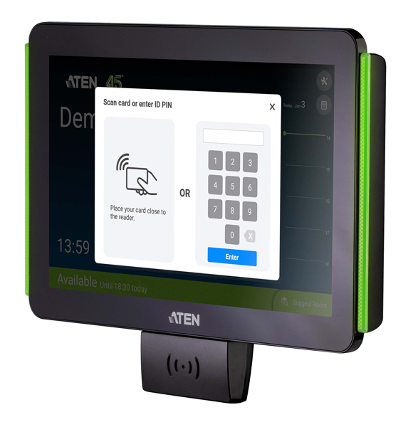 会議室予約システム - 10.1インチ タッチスクリーンパネル