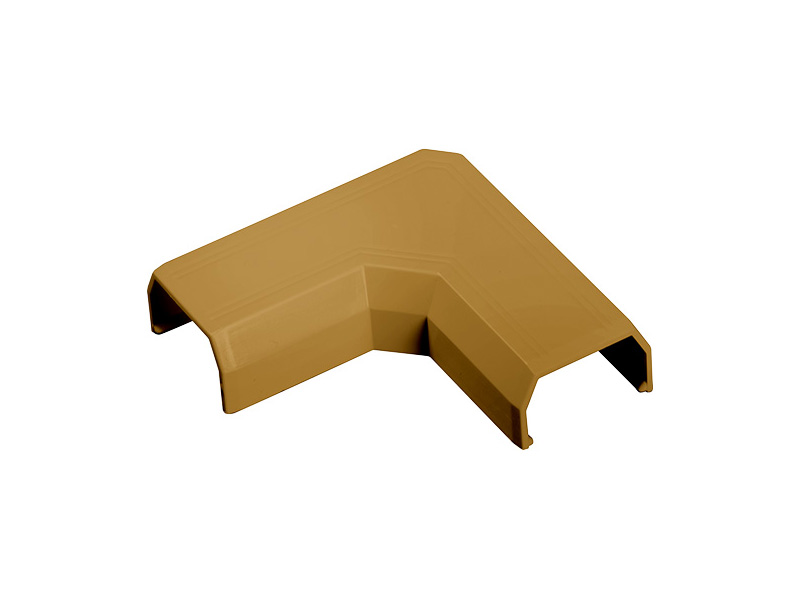 壁用フラットモール 曲がり 幅17mm用 ブラウン