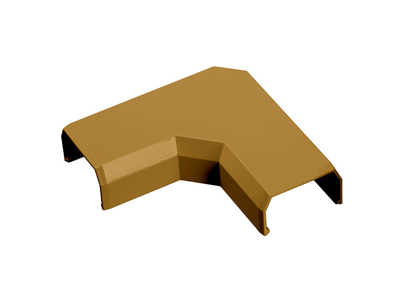 壁用フラットモール 曲がり 幅22mm用 ブラウン