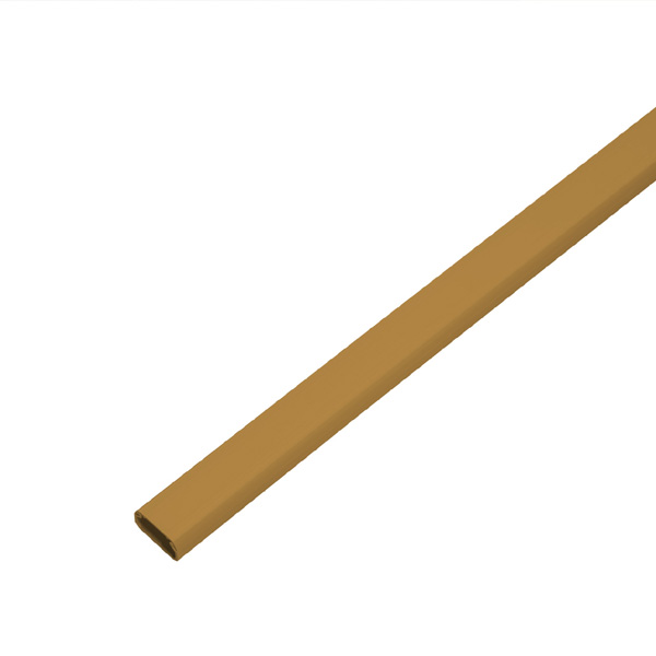 壁用フラットモール ストレート両面テープ付1m 幅22mm ブラウン